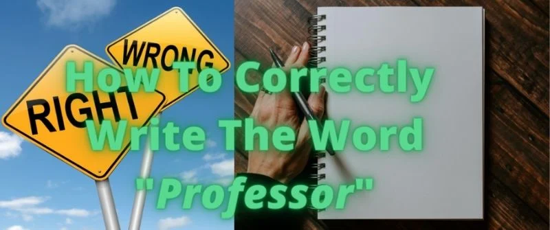 A Sentence With Word Professor