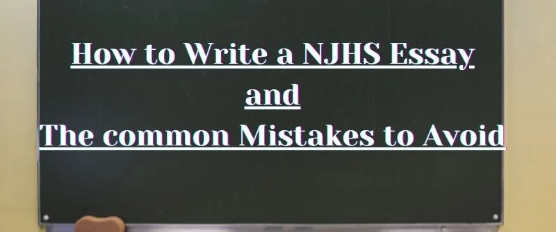 How to Write a NJHS Essay