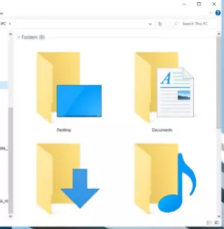 folders with various files