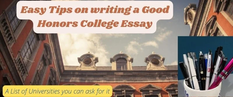 Writing honors college essay