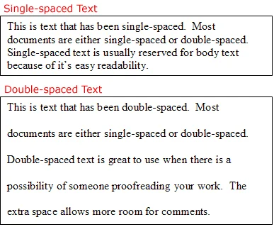 a line spacing tip