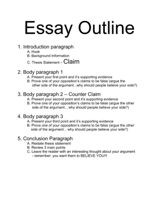 write essay outline