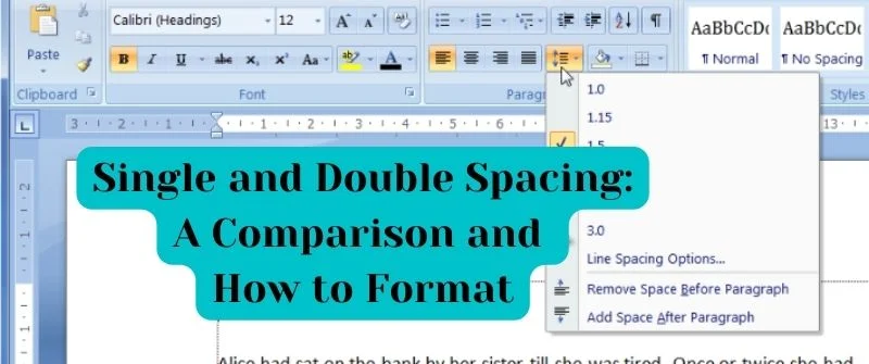 writing essay in single spacing