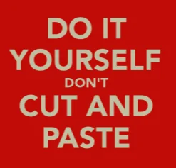 do not copy-paste