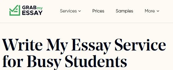 grab my essay