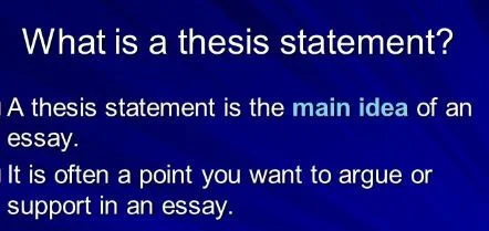 writing thesis statement