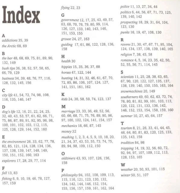 example of book index
