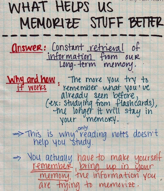how to memorize