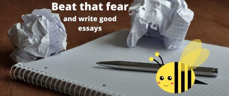 i am scared of writing essays