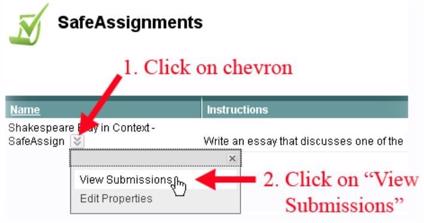 How to download SafeAssign report