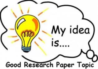 Interesting research paper idea