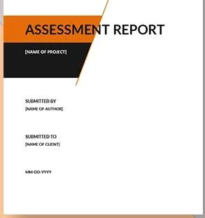writing assessment report