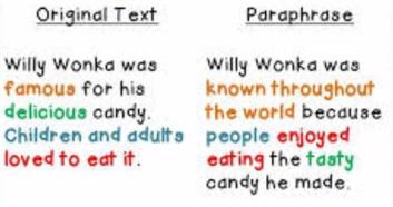 Tips how to paraphrase well