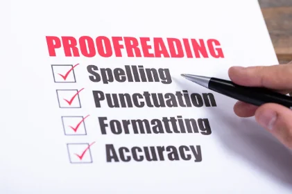 proofreading checklists