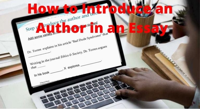 what is an author essay