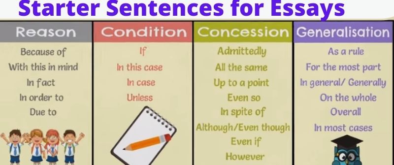 essay claim sentence starters
