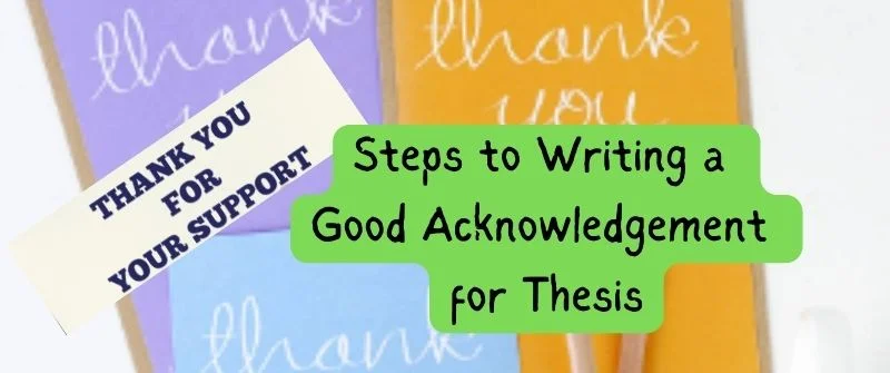 Writing a Good Acknowledgement