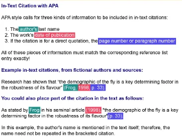 citation with APA