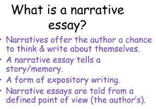 narrative essay