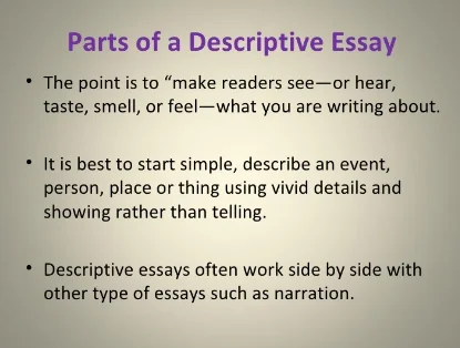 writing descriptive essay